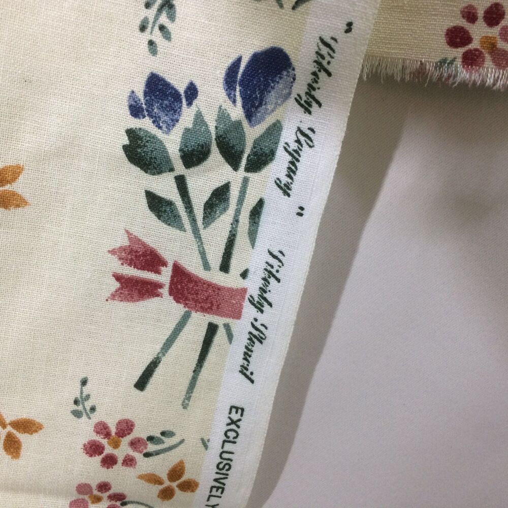 Vintage Waverly Liberty Legacy Floral Fabric 2 Yards 56" W Cottagecore Pre-2007 - Picture 4 of 4